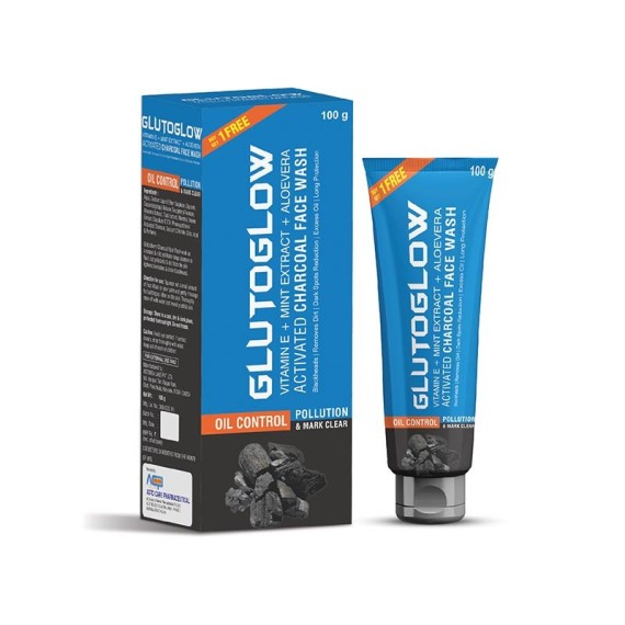 GLUTOGLOW CHARCOL FACE WASH